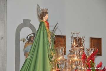 Miles de personas celebran el día de Santa Lucía en Las Tirajanas (Foto Francisco Javier Santana)